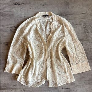 Y2K Cream Lace Top
